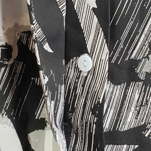 Wynne Layers Popover Shirt Tunic Plus Size 2X LS Shirt Top Blouse Tropical Black - Picture 5 of 12